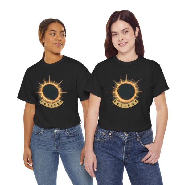 Solar Eclipse Unisex Heavy Cotton Tee - Image 6