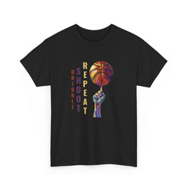 Dribble Shoot Repeat Unisex Heavy Cotton Tee