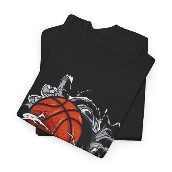 Basketball Design Unisex Heavy Cotton Tee - Image 2