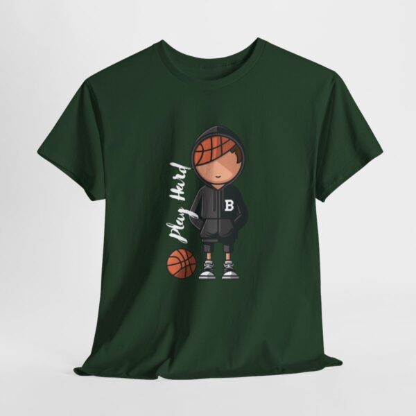 Play Hard Basketball Unisex Heavy Cotton Tee - Image 3