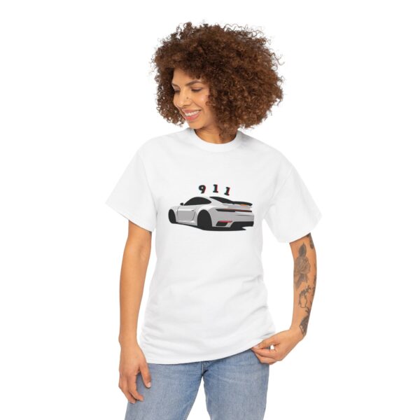 Porche 911 Cotton Unisex Heavy Cotton Tee - Image 4