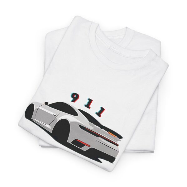 Porche 911 Cotton Unisex Heavy Cotton Tee - Image 2