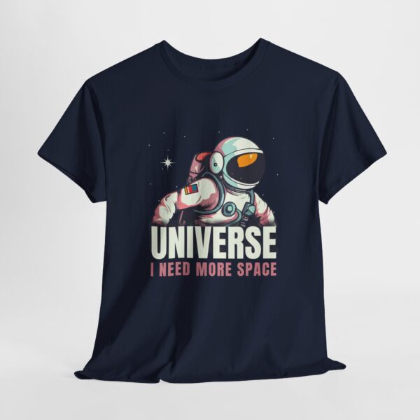 Universe I Need More Space Unisex Cotton T-Shirt - Image 3