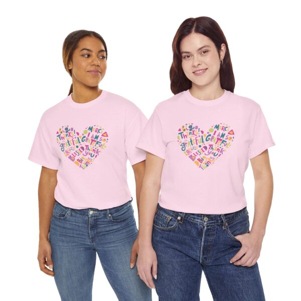 Graceful Heart Cotton T-Shirt - Image 4