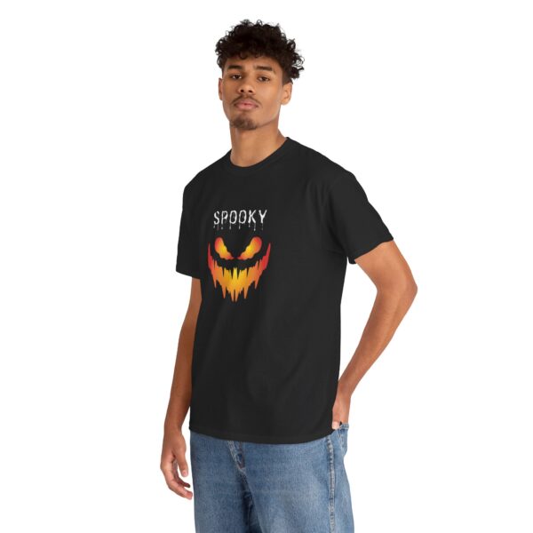 Spooky Halloween Unisex Cotton T-Shirt - Image 3