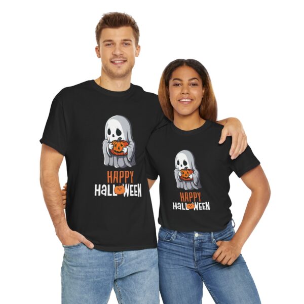 Happy Halloween Unisex Cotton T-Shirt - Image 4