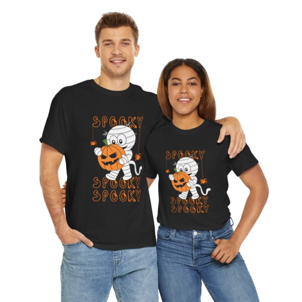 Spooky Spooky Spooky Unisex Cotton T-Shirt - Image 4