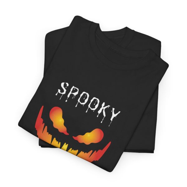 Spooky Halloween Unisex Cotton T-Shirt - Image 2