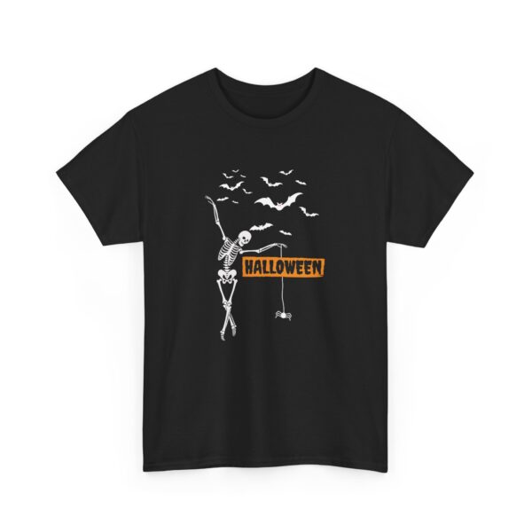 Halloween Skeleton Cotton T-Shirt - Image 2